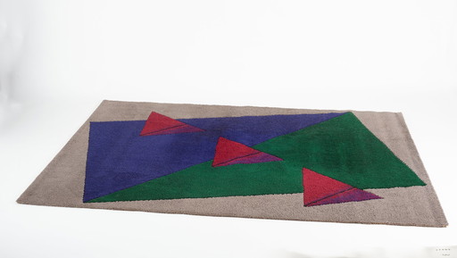 Tapis de laine postmoderne 1980S