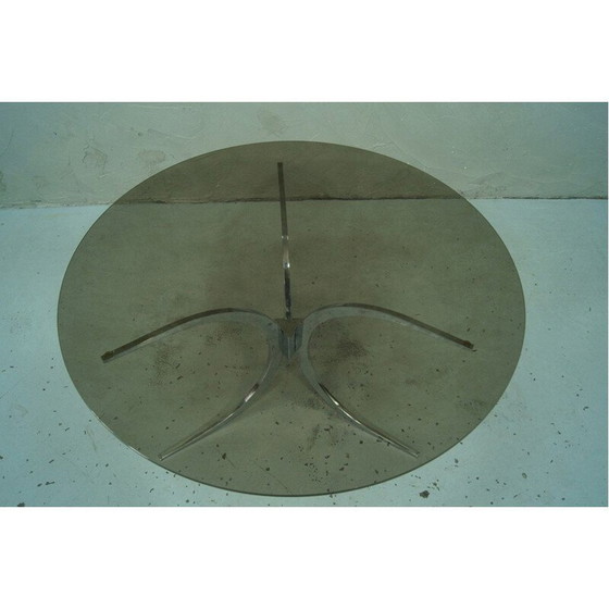 Image 1 of Table basse vintage en verre et chrome, Italie 1970
