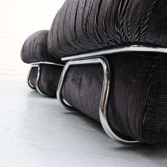 Image 1 of Fauteuil de salon italien à structure tubulaire '70S