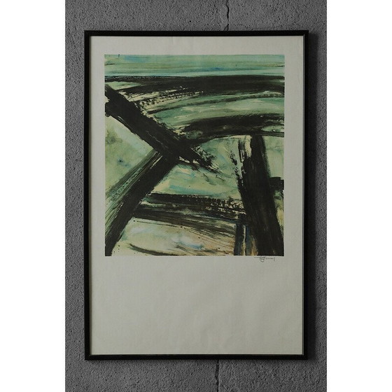 Image 1 of Lithographie couleur vintage de Frans Minnaert, 1990