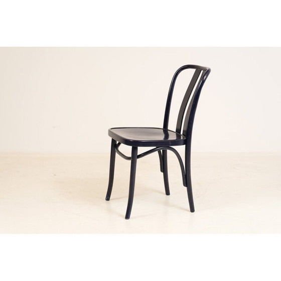 Image 1 of Ensemble de 5 chaises bleues ZPM Radomsko 1960