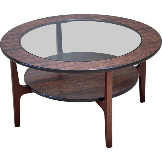 Image 1 of Table basse vintage en faux palissandre pour Scrieber, Angleterre 1960