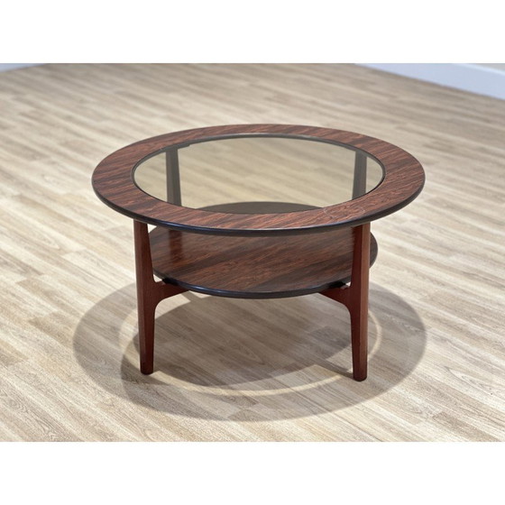 Image 1 of Table basse vintage en faux palissandre pour Scrieber, Angleterre 1960