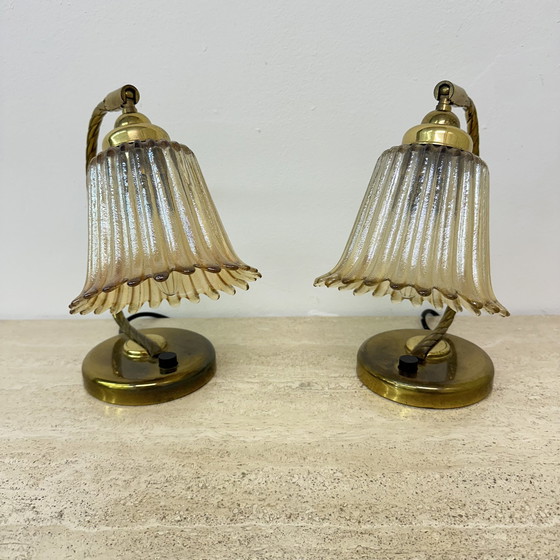 Image 1 of Ensemble de 2 lampes de table Art Déco, 1950S