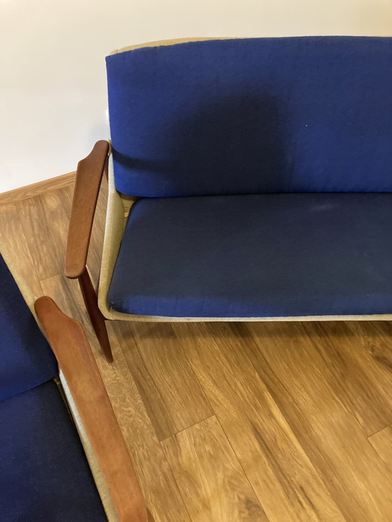 Image 1 of Ensemble Canapé, Et 2 Fauteuils Scandinave Années 60