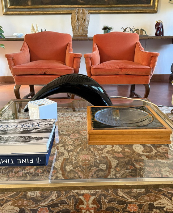 Image 1 of Gianni Pinna, Centre de table en céramique / Vide Poche / Sculpture sur pied, Italie 1970S