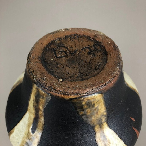 Image 1 of Vase d'atelier en céramique abstraite "Heads" de Gerhard Liebenthron, Allemagne 1970