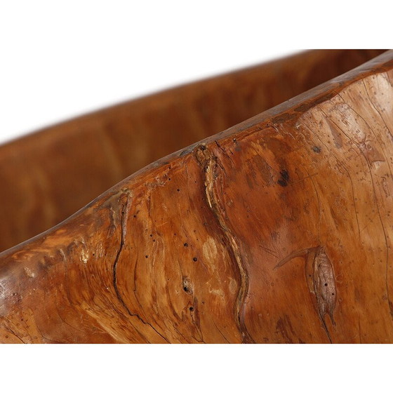 Image 1 of Vase de rangement vintage en bois, Tchécoslovaquie