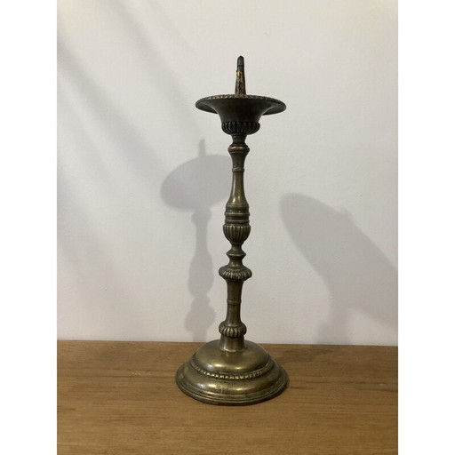 Pique-bougies vintage en laiton