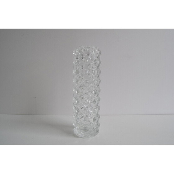 Image 1 of Vase vintage en verre repoli par Pavel Pánek pour Sklo Union Libochovice, Tchécoslovaquie 1970