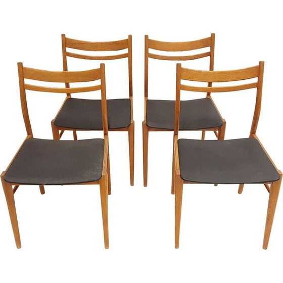 Image 1 of Ensemble de 4 chaises scandinaves vintage