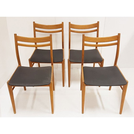 Image 1 of Ensemble de 4 chaises scandinaves vintage