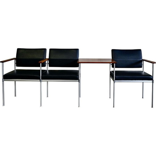 Banc vintage en aluminium par Lübke, 1960s