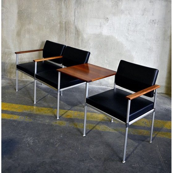 Image 1 of Banc vintage en aluminium par Lübke, 1960s