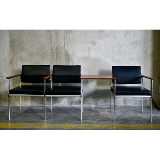 Banc vintage en aluminium par Lübke, 1960s