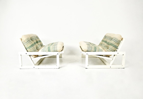 Image 1 of Chaises longues "Carlotta" par Tobia & Afra Scarpa pour Cassina, 1960S, ensemble de 2