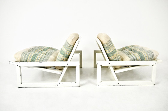 Image 1 of Chaises longues "Carlotta" par Tobia & Afra Scarpa pour Cassina, 1960S, ensemble de 2