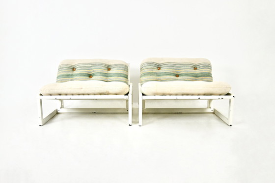 Image 1 of Chaises longues "Carlotta" par Tobia & Afra Scarpa pour Cassina, 1960S, ensemble de 2