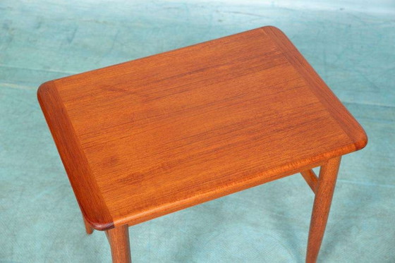 Image 1 of Ensemble vintage de tables d'appoint en teck organique, tables d'appoint des années 60