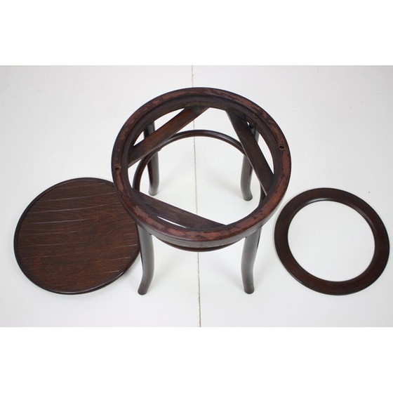 Image 1 of Tabouret en bois Fischel, Tchécoslovaquie 1910's