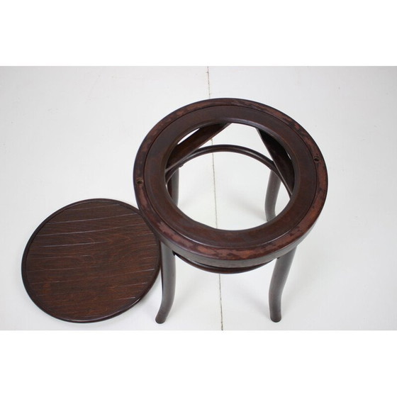 Image 1 of Tabouret en bois Fischel, Tchécoslovaquie 1910's