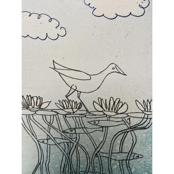 Image 1 of Peinture ancienne "Histoire naturelle" de François-Xavier Lalanne, 2006