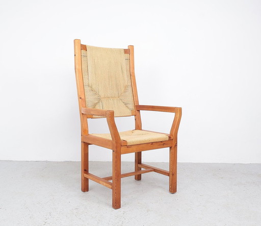 Fauteuil haut Tage Poulsen pour Gram rouge, 1970S