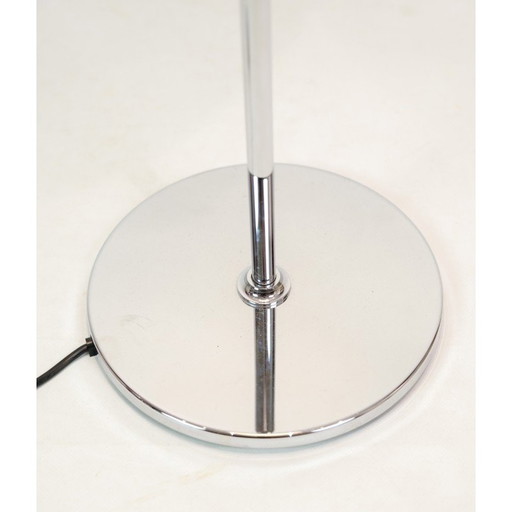 Lampadaire vintage en chrome et verre opale par Poul Henningsen pour Louis Poulsen