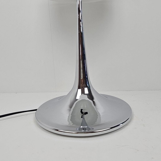 Image 1 of Lampe de table vintage à champignon en chrome, Italie 1970