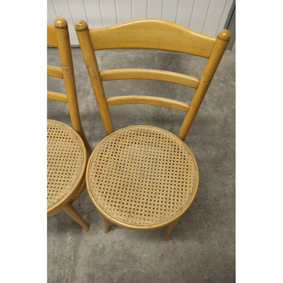 Image 1 of 4 chaises vintage Baumann modèle Anteuil 1986