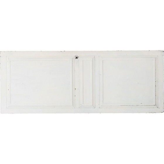 Image 1 of Porte d'intérieur vintage en bois peint, utilisable comme tête de lit, France 1960