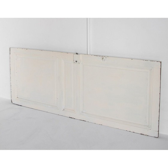 Image 1 of Porte d'intérieur vintage en bois peint, utilisable comme tête de lit, France 1960