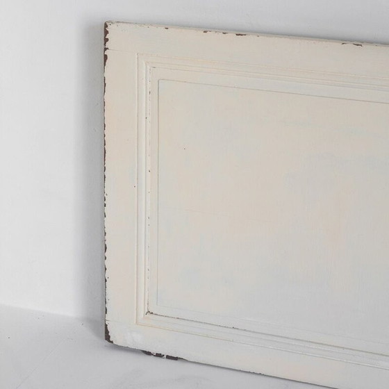 Image 1 of Porte d'intérieur vintage en bois peint, utilisable comme tête de lit, France 1960