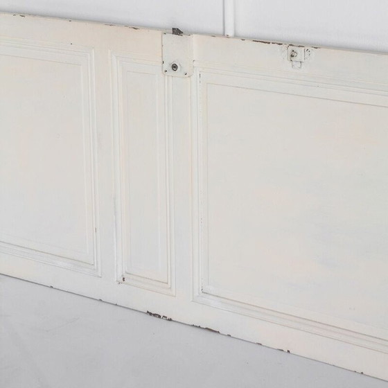 Image 1 of Porte d'intérieur vintage en bois peint, utilisable comme tête de lit, France 1960