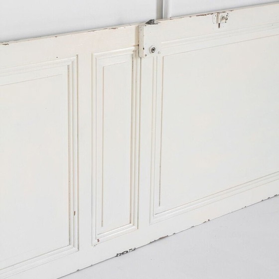 Image 1 of Porte d'intérieur vintage en bois peint, utilisable comme tête de lit, France 1960
