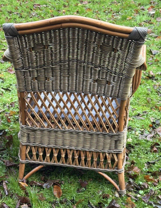 Image 1 of Paire de fauteuils en osier