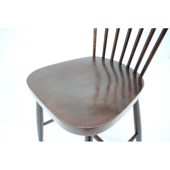Image 1 of Ensemble de 5 chaises de salle à manger vintage en bois "font-size:0.98em", 1960