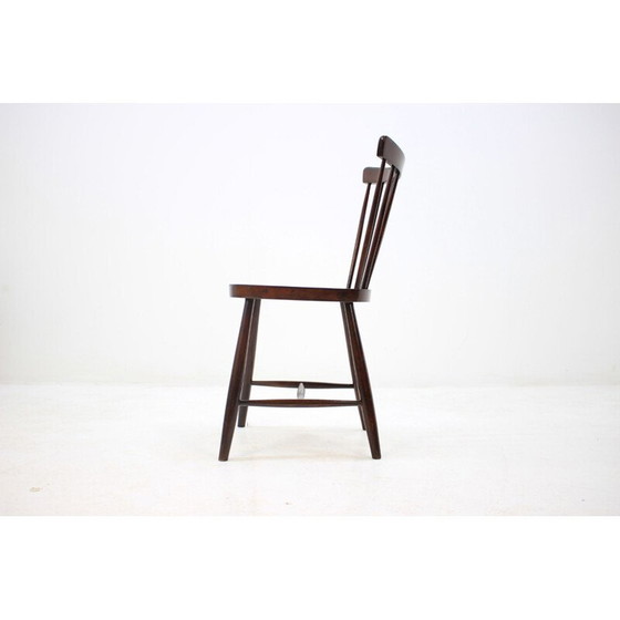 Image 1 of Ensemble de 5 chaises de salle à manger vintage en bois "font-size:0.98em", 1960