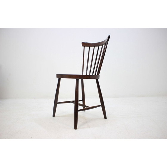 Image 1 of Ensemble de 5 chaises de salle à manger vintage en bois "font-size:0.98em", 1960
