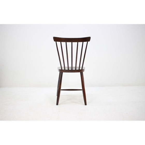 Image 1 of Ensemble de 5 chaises de salle à manger vintage en bois "font-size:0.98em", 1960
