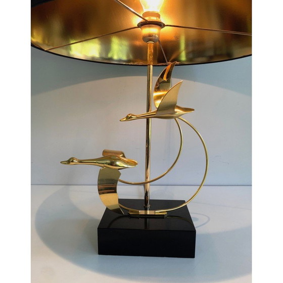 Image 1 of Lampe à vol d'oie en laiton, 1970