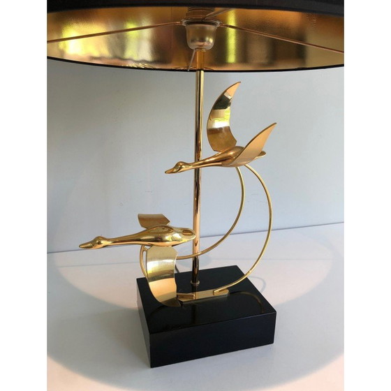 Image 1 of Lampe à vol d'oie en laiton, 1970