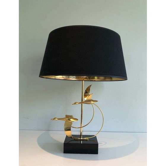 Image 1 of Lampe à vol d'oie en laiton, 1970