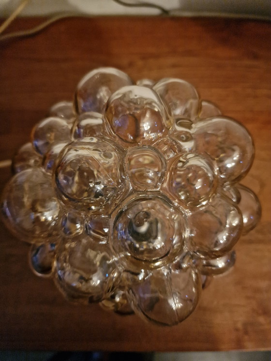 Image 1 of Rare et magnifique lampe bulle, Helena Tynell pour Glashutte Limburg