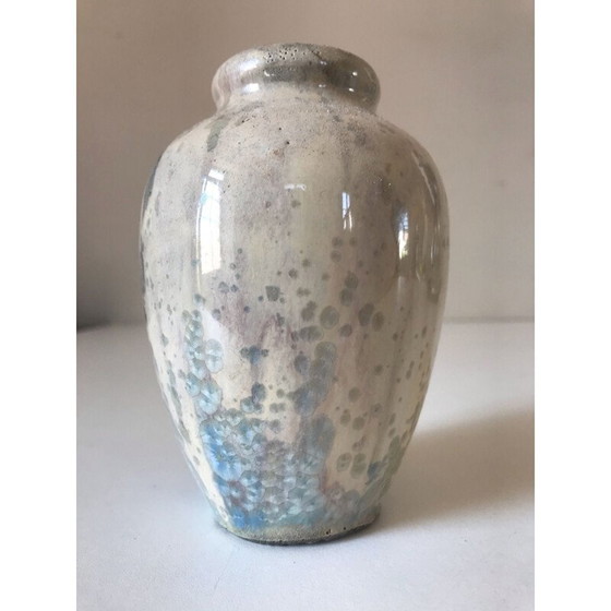 Image 1 of Vase vintage en céramique art déco par les Frères Mougin Nancy, 1930