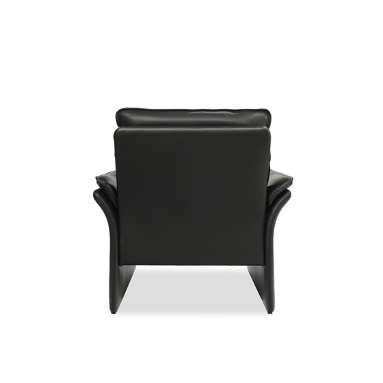 Image 1 of Trois points Scala fauteuil cuir noir