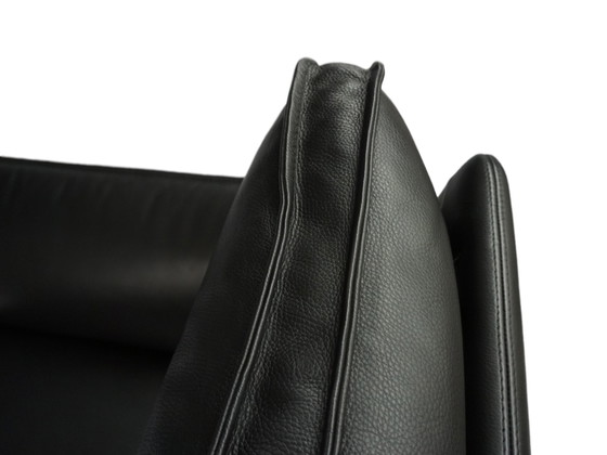 Image 1 of Trois points Scala fauteuil cuir noir