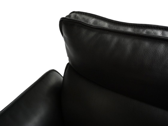 Image 1 of Trois points Scala fauteuil cuir noir