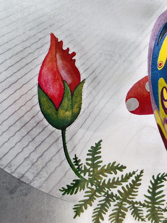 Image 1 of Tableau De Michel Emblem " Nymphe Coquelicot"