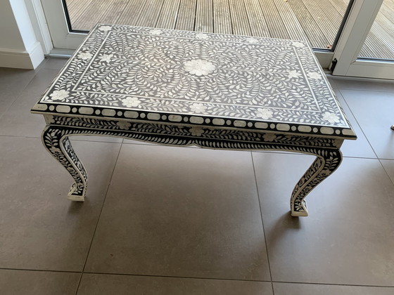 Image 1 of Bone Inlay Coffee Table